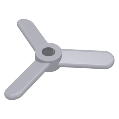 Деталь LEGO 2421 Propeller 3 Blade Small - Light Bluish Gray