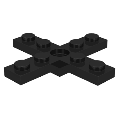 Деталь LEGO 3461 Propeller 4 Blade 5 Diameter 5 x 5 with Center Hole for Rotor Holder - Black