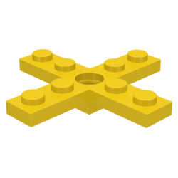 Propeller 4 Blade 5 Diameter 5 x 5 with Center Hole for Rotor Holder - Yellow Propeller 4 Blade 5 Diameter 5 x 5 with Center Hole for Rotor Holder - Yellow