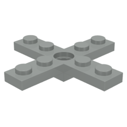 Propeller 4 Blade 5 Diameter 5 x 5 with Center Hole for Rotor Holder - Light Gray Propeller 4 Blade 5 Diameter 5 x 5 with Center Hole for Rotor Holder - Light Gray