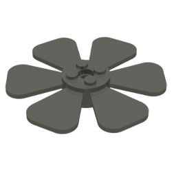 Propeller 6 Blade Fan 8 x 8 - Dark Gray Propeller 6 Blade Fan 8 x 8 - Dark Gray