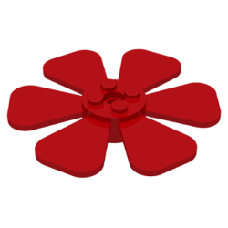 Propeller 6 Blade Fan 8 x 8 - Red Propeller 6 Blade Fan 8 x 8 - Red
