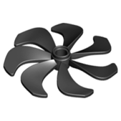 Propeller 7 Blade 6 Diameter - Black Propeller 7 Blade 6 Diameter - Black