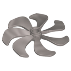 Propeller 7 Blade 6 Diameter - Flat Silver Propeller 7 Blade 6 Diameter - Flat Silver