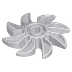 Propeller 8 Blade 5 Diameter - Light Bluish Gray Propeller 8 Blade 5 Diameter - Light Bluish Gray