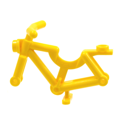 Bicycle Frame with Handlebars - Yellow