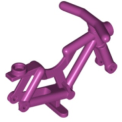 Bicycle Frame with Handlebars - Magenta