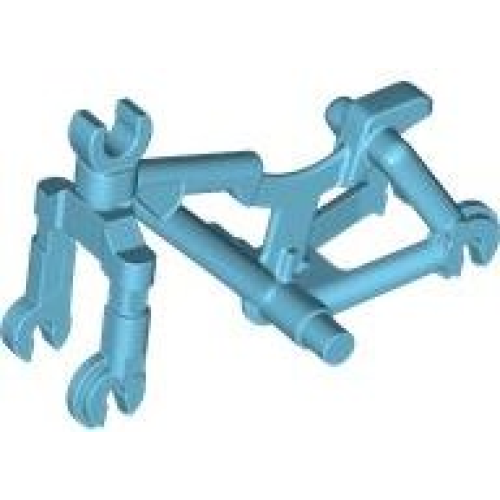 Деталь LEGO 5554 Bicycle Frame, Heavy Mountain Bike with Clip for Handlebars - Medium Azure