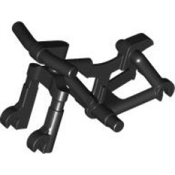 Bicycle Frame, Heavy Mountain Bike with Handlebars - Black