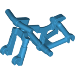 Bicycle Frame, Heavy Mountain Bike with Handlebars - Dark Azure