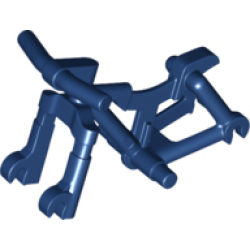 Bicycle Frame, Heavy Mountain Bike with Handlebars - Dark Blue