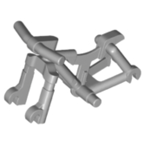 Деталь LEGO 36934 Bicycle Frame, Heavy Mountain Bike with Handlebars - Light Bluish Gray