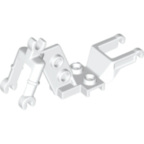 Деталь LEGO 18896 Motorcycle Chassis, Clip for Handle - White