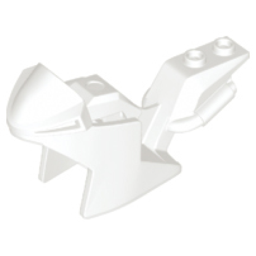 Деталь LEGO 18895 Motorcycle Fairing, Racing (Sport) Bike - White