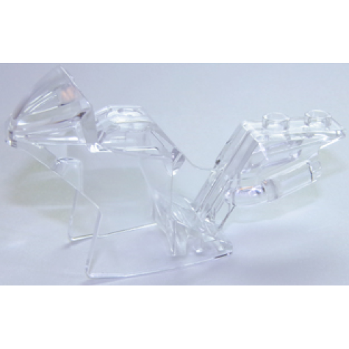 Деталь LEGO 18895 Motorcycle Fairing, Racing (Sport) Bike - Trans-Clear