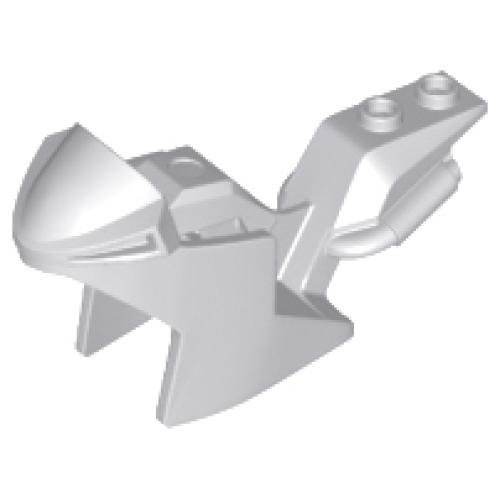 Деталь LEGO 18895 Motorcycle Fairing, Racing (Sport) Bike - Light Bluish Gray