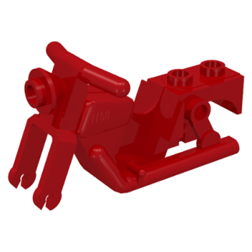 Деталь LEGO x81 Motorcycle Town Body - Red