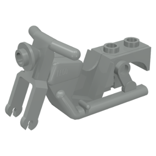 Деталь LEGO x81 Motorcycle Town Body - Light Gray
