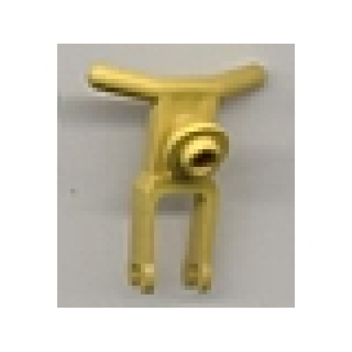 Деталь LEGO x81sub1 Motorcycle Town Body Front Fork / Handle Bars - Yellow