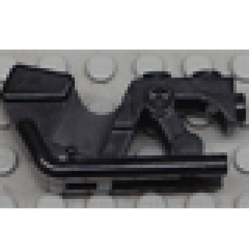 Деталь LEGO x81sub2 Motorcycle Town Body Rear - Part of x81 - Black