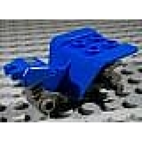 Деталь LEGO 30187c00a Tricycle Body Top with Dark Gray Chassis (30187 / 30188) - Blue