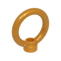 Ring 3 x 3 with Stud Holder - Pearl Gold Ring 3 x 3 with Stud Holder - Pearl Gold