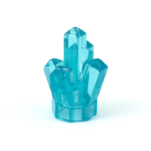 Деталь LEGO 52 Rock 1 x 1 Crystal 5 Point - Trans-Light Blue