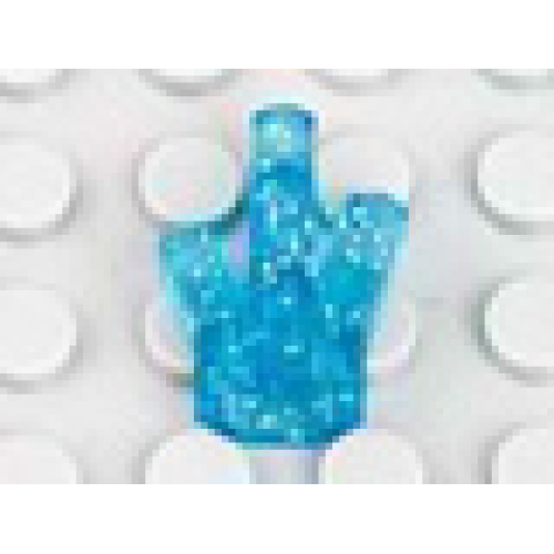 Деталь LEGO 52 Rock 1 x 1 Crystal 5 Point - Glitter Trans-Light Blue