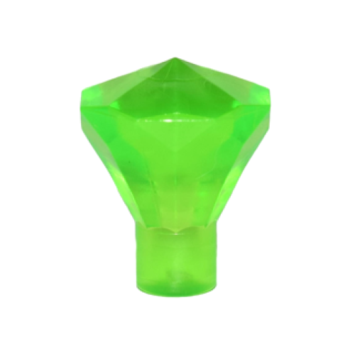 Деталь LEGO 30153 Rock 1 x 1 Jewel 24 Facet - Trans-Bright Green