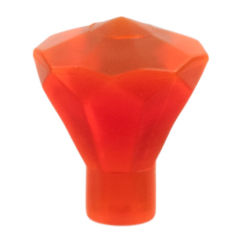 Деталь LEGO 30153 Rock 1 x 1 Jewel 24 Facet - Trans-Neon Orange
