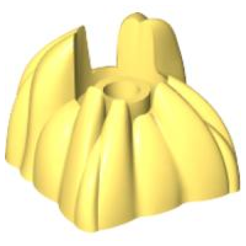 Деталь LEGO 30596 Rock 2 x 2 with Center Stud - Bright Light Yellow