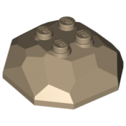 Rock 4 x 4 Octagonal Boulder, Top - Dark Tan Rock 4 x 4 Octagonal Boulder, Top - Dark Tan