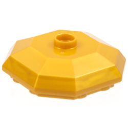 Rock 4 x 4 Octagonal, Bottom (Diamond Dress Container Top) - Pearl Gold Rock 4 x 4 Octagonal, Bottom (Diamond Dress Container Top) - Pearl Gold