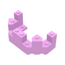 Castle Turret Top 4 x 8 x 2 1/3 - Bright Pink Castle Turret Top 4 x 8 x 2 1/3 - Bright Pink