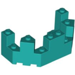 Castle Turret Top 4 x 8 x 2 1/3 - Dark Turquoise Castle Turret Top 4 x 8 x 2 1/3 - Dark Turquoise