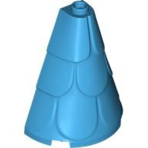 Деталь LEGO 35563 Tower Roof 2 x 4 x 4 Half Cone Shaped with Roof Tiles - Dark Azure