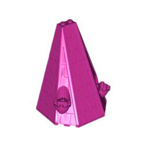 Деталь LEGO 33215 Tower Roof 6 x 8 x 9 - Magenta