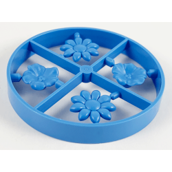 Scala Accessories - Complete Sprue - Flowers (2 each of Types 2 & 3) - Medium Blue