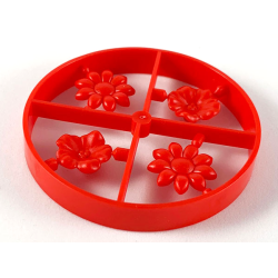 Scala Accessories - Complete Sprue - Flowers (2 each of Types 2 & 3) - Red
