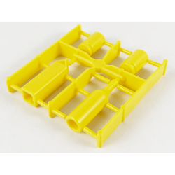 Scala Accessories - Complete Sprue - Table Containers (Wine, Milk, 2 Jars) - Yellow