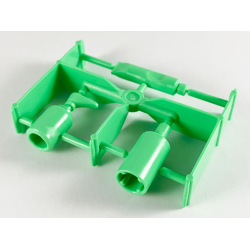 Scala Accessories - Complete Sprue - Toiletries (Simple Bottle, Pump Bottle, Toothpaste Tube) - Medium Green