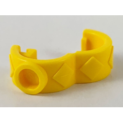 Scala, Clothes Hair Clip / Watch, Round Type - Yellow