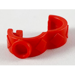 Scala, Clothes Hair Clip / Watch, Round Type - Red