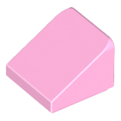 Slope 30 1 x 1 x 2/3 - Bright Pink