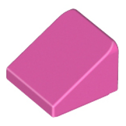 Slope 30 1 x 1 x 2/3 - Dark Pink