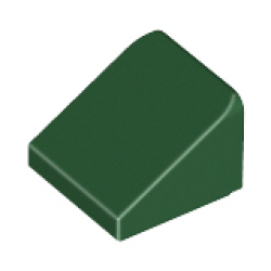 Slope 30 1 x 1 x 2/3 - Dark Green