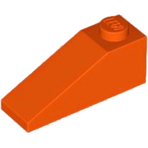 Деталь LEGO 4286 Slope 33 3 x 1 - Reddish Orange