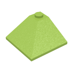 Slope 33 3 x 3 Double Convex Corner - Lime