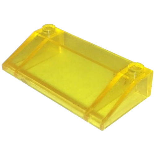 Деталь LEGO 3939 Slope 33 3 x 6 with Inner Walls - Trans-Yellow