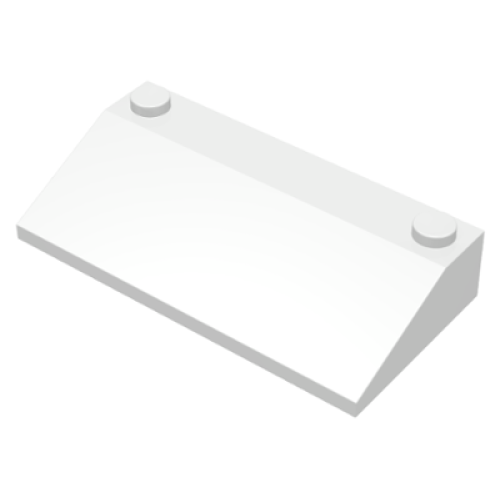 Деталь LEGO 58181 Slope 33 3 x 6 without Inner Walls - White